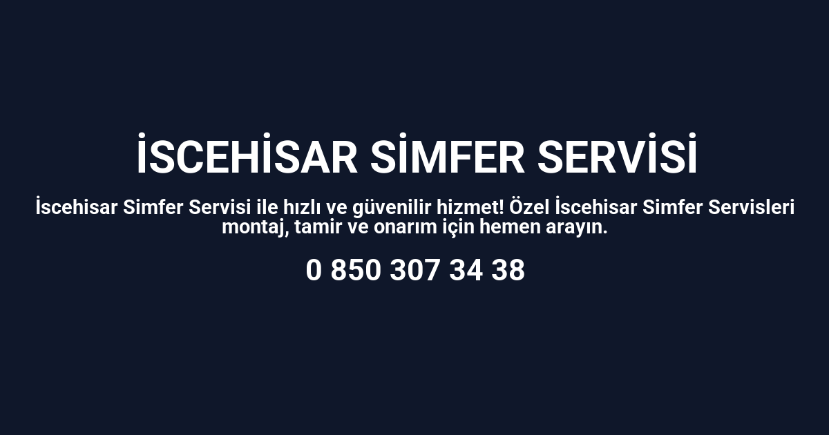 İscehisar Simfer Servisi